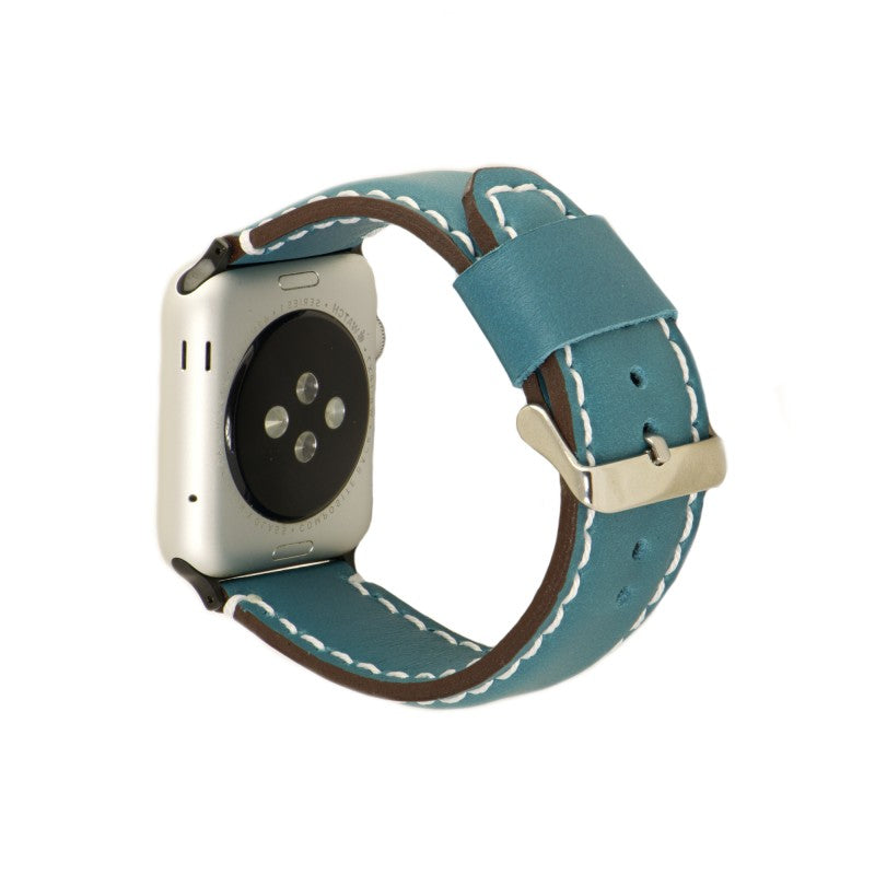 Apple Watch band Volnerf leer turquoise classic model. Beschikbaar voor alle series