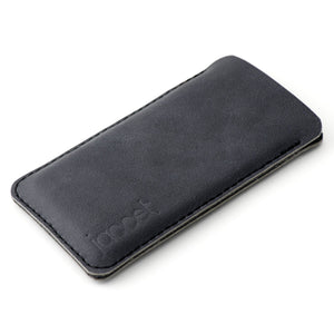 JACCET leather Sony Xperia sleeve - anthracite/black leather with black wool felt. 100% Handmade