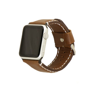 Apple Watch strap Full Grain leather brown classic model. Compatible with all series