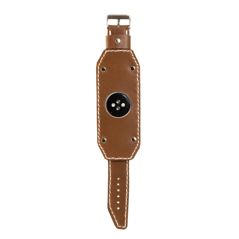 Apple Watch strap Full Grain leather brown cuff Compatible with
