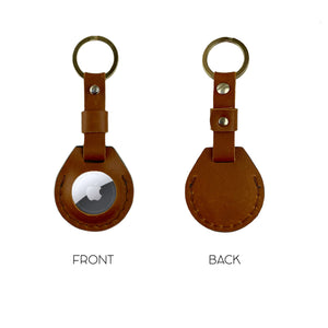 Leather AirTag keychain (AirTag not included)